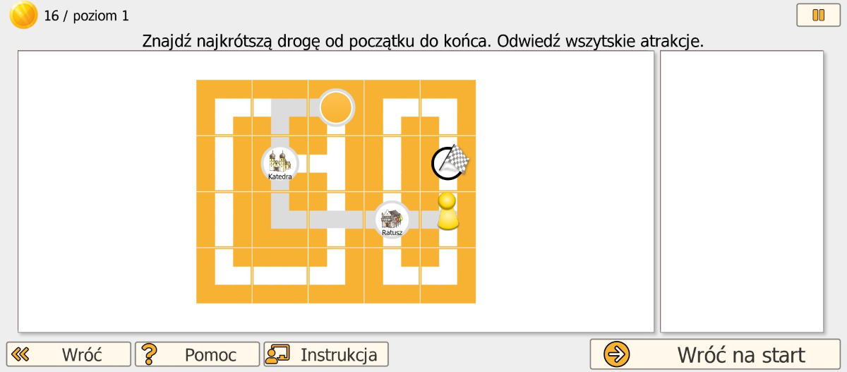 Percepcja wzrokowo-przestrzenna — mapa miasta