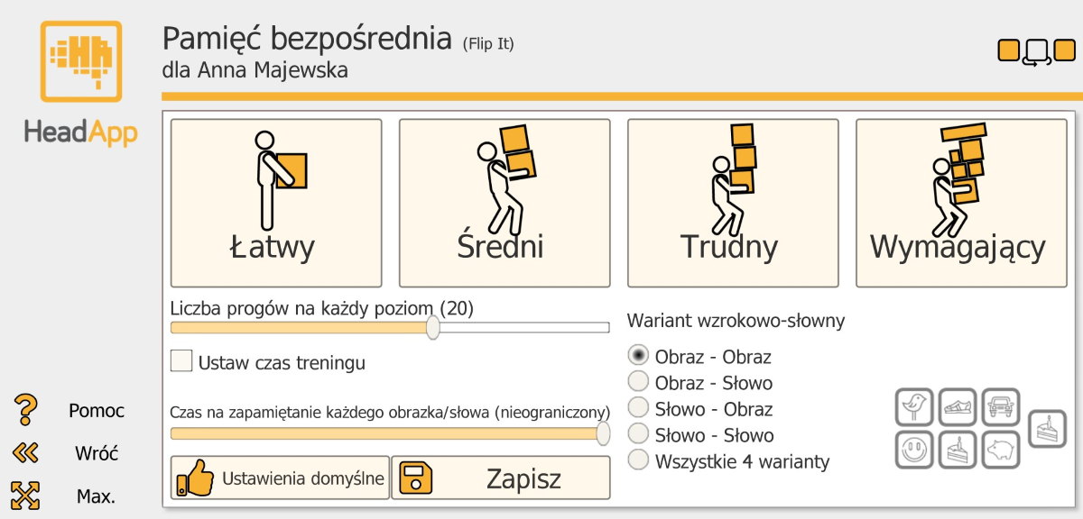 Pamięć bezpośrednia — sekwencja