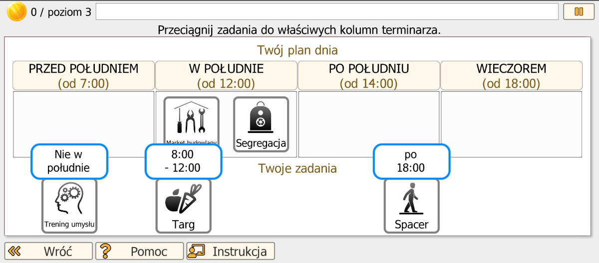 Myślenie i rozwiązywanie problemów — wyniki