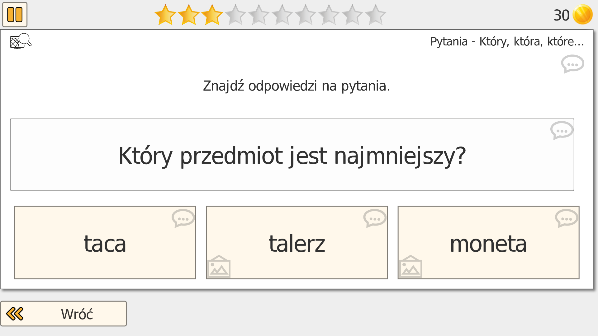 Rozumienie — wyniki