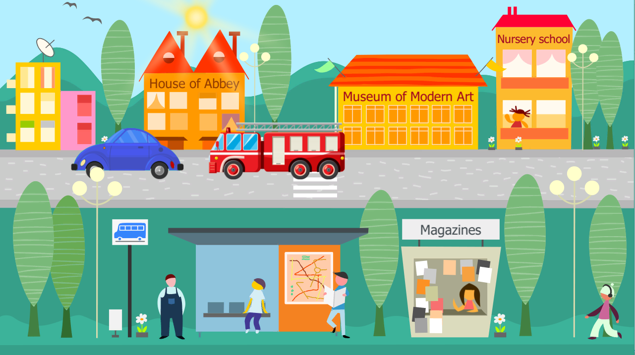 Podzielność uwagi — scenka uliczna